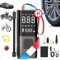 Compressore Aria Portatile 7500mAh - Mini Compressore Elettrico Auto Moto Bici - Gonfia Gomme LED USB-C - mini compressore portatile - 150 PSI, Schermo Digitale