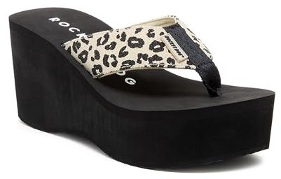 ROCKET DOG Womens Crush Wedge Sandal, Beige, 5 UK