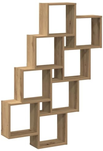 vidaXL Würfelregal Artisan-Eiche 90x15x119,5 cm Holzwerkstoff