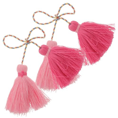 EXCEART 2St Quastenverzierungen Dekorationen Produkte Strasssteine Zubehör Lametta Tür home decor wohnungsdeko wohnraumdeko Quastenanhänger selber machen Handtasche Quaste Anhänger Kabel