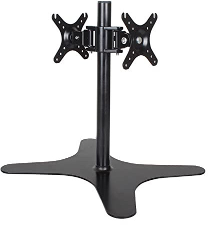 BMWJYLPM Soporte de Pared para TV de sobremesa con Pantalla Dual, Ajuste de ángulo de inclinación de 45°, Cambio de Pantalla Horizontal y Vertical de 360°, Compatible con televisores de 12 a 32 pulga