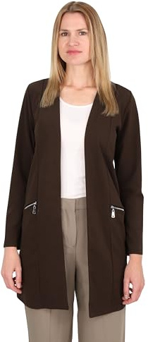 Malito - Damen Langarm Casual Blazer - offener eleganter Stretch-Blazer - weich & figurumspielend - Business Longblazer 6041
