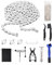 6 7 8 Speed Mountain Bike Chain for Road Riding Racing Cycling, Bicycle Chains Link Removal Tool Repair Kit, 3 Quick Links Breaker Plier Checker Cleaning Brushes, Change Gears Smoothly Maintenance