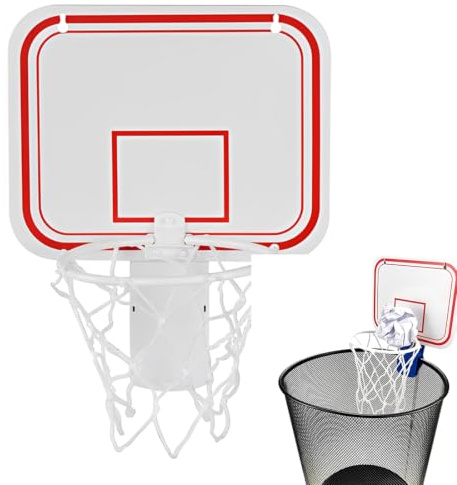 1 Stück Mini Basketballkorb Für Den Mülleimer Papierkorb Spaß Fürs Zimmer, Tür, Büro, Zuhause, Kinder, Sport,Deko Jugendzimmer Junge(Papierkorb Kinderzimmer Ohne) A