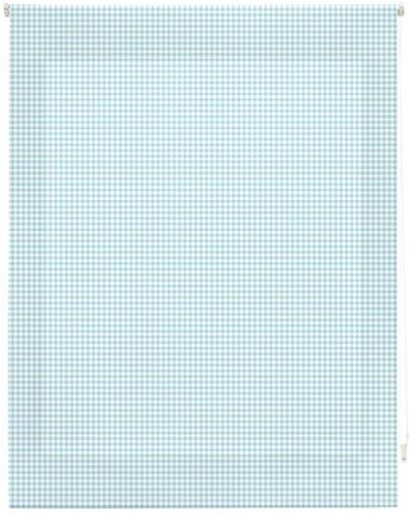 blindecor Vichy Rollo, Stoff, Türkis, 160 x 180 cm