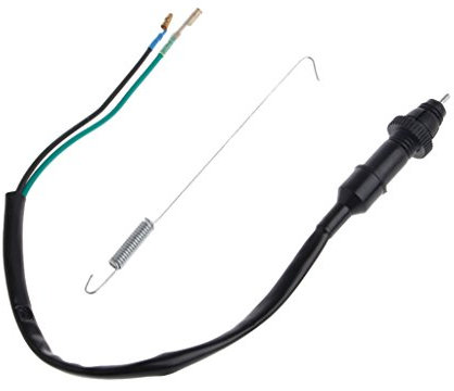 1 Set Black Motorbike Brake Light Switch Wire and Spring for Dirt Bike ATV