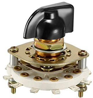 sourcing map 3P3T Selector de Interruptor Conmutador Giratorio de Canal de Banda de 3 Polos y 3 Posiciones de 1 Cubierta con Perilla