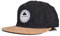 Blackskies® Leviathan Snapback Cap | Unisex Baseball Mütze Kappe Herren Damen Basecap Kork Holz - Braun Schwarz