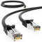 HB-DIGITAL 10m Patchkabel RJ45 LAN CAT 6 Ethernetkabel Netzwerkkabel bis zu 1 Gbit/s CAT 6 Kupfer Profi S/FTP DSL für Patchpanel Switch Router Modem - Schwarz