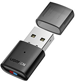 UGREEN Clé Bluetooth 5.0 Adaptateur Bluetooth USB Dongle Compatible avec Console PS5 PS4 Pro Switch PC Transmetteur Audio sans Fil Supporte Casque Enceinte Windows MacOS Ne Supporte Pas Micro