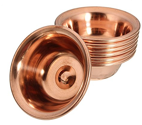 Forspero 7 Pièces Bol D'Offrande D'Eau En Cuivre Bouddhiste Tibétain Pour Navire Rituel De Concentration Divine