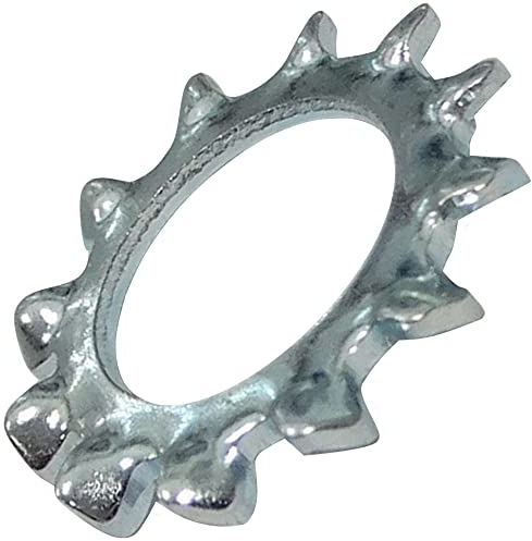 AERZETIX - C44525 - Lot de 50 Rondelles frein éventail M8 pour boulon/vis M8 - dents denture extérieur - en acier zingué - DIN6798 - assemblage écrou serrage étanchéité fixation
