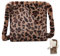Damen Plüsch Taschen Leopardenmuster Tasche Plüsch Flauschige Damen Handtasche Leoparden Schultertasche Flauschige Winter Schultertasche Leopard Umhängetasche Für Mädchen Schule Arbeit Reisen
