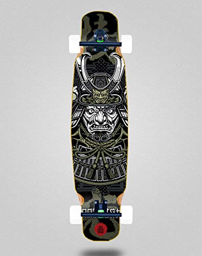 Wood light Skateboard Longboard Complete Mix Bamboo 46x9 Japan Series Samurai