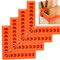 Wandefol 4 Pcs Équerres de Positionnement à 90 Degrés, 4/100mm Pince à Angle Droit en Plastique Carrés de Positionnement Type L pour Boîte, Porte, Armoires, Tiroirs, Cadres Photo
