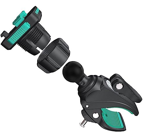 Ultimateaddons 8-40mm Gripper Clamp Handlebar Mount with 3 Prong Adapter Universal Motorbike Attachment