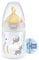 NUK First Choice+ Baby Bottle | 0-6 Months | Temperature Control | Anti Colic Vent | 150 ml | BPA-Free | Latex Teat | Safari (Beige)