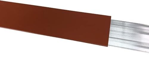 Kappleiste mit Blende (Alu rot RAL 8004, 2 m)