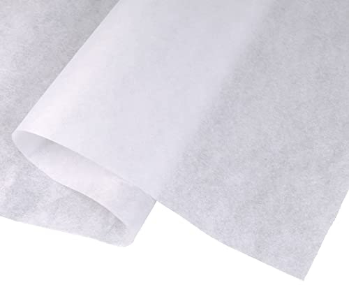 Fusible Interfacing Fabric - Medium Weight 100cm Wide White Non Woven Single Sided Iron On Interfacing Iron on Fabric for Sewing, Quilting, Topstitching, Crafting, Collars and Dress Making (3m)