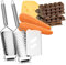 Râpe de cuisine Robin Goods® 2 pièces - râpe à légumes et légumes crus en acier inoxydable - zesteur de haute qualité - aide de cuisine râpe plate grossière/fine (2 pièces - gros/fin)