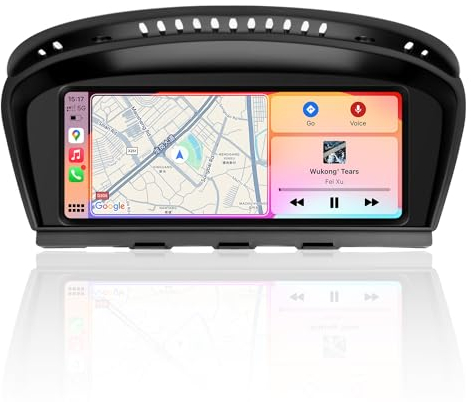 PEMP 8.8“ Linux Bildschirm für BMW E60 E90 CCC Verkabelte und drahtlose CarPlay Nachrüstung Android Auto Display Mirror Link Autoradio Bluetooth Video Player Head Unit (2005-2010)
