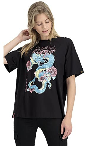 ALPHA INDUSTRIES Damen Heritage Dragon Os T Wmn T-Shirt