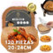 EveryKip Original® Papel Premium Para Freidora de Aire Extra Grueso 120 Piezas[20-24CM], Accesorios Freidora Sin Aceite, Papel Air Fryer Cuadrado, Moldes Desechables