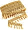 PandaHall 21.8 Yards Goldene Fransenborte, 55 mm Filigranes Spitzenband Mit Quasten-Nähkantenbesatz, Geflochtener Stoff, Dekorativer Besatz Für Vorhang, Lampenschirm, Kostüm, Heimdekoration