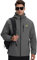 HVECZIXP Veste Coupe Vent pour Hommes Imperméable Veste Amovible à Capuche, Blouson Imperméable Hommes Pluie Léger Windbreaker