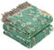 HOORDRY Doppelseitig Boho tagesdecke mit Fransen,230x250CM,100% Baumwolle gewebte Decke Couchdecke Wohndecke Wendedecke Kuscheldecke Sofadecke Sesseldecke mit Muster,Sonnenblumen,Grün/Beige