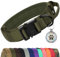 Joytale Taktisches Hundehalsband mit Griff Halsband Hund 3.8 cm Breit Hundehalsband für Große Hunde Verstellbar aus Nylon, Armeegrün, XL