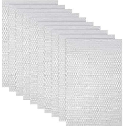 BENECREAT 10 Feuille de Treillis Métallique en Aluminium pour Sculpture Sur Argile Blanche de 30x20cm Projets de Bricolage Cloisons Bijoux Masques Art de la Décoration Intérieure