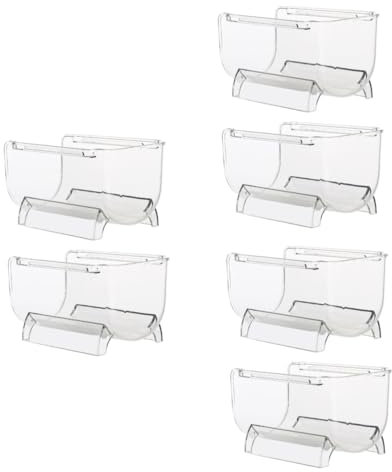 Garneck 3 Juegos Estante del Vino del Cajón Heladera Refrigerador De Ar Refrigerador De Bebidas Soporte De Exhibición Claro Portabotellas De Agua Botelleros De Plastico 2 Piezas * 3