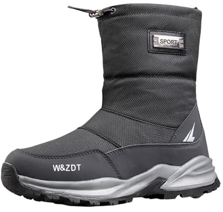EJIMUQO Black Friday 2024 Stivaletti Uomo Pelle Beige Stivali In Pelle Di Serpente Uomo Cowboy Stivali Da Moto Uomo Turismo Stivali Imbottito Da Uomo Invernale Stivali Con Zeppa Invernali