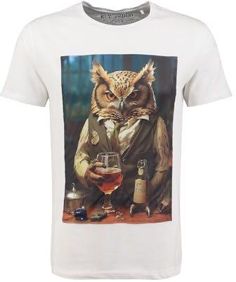 Key Largo Men T-Shirt MT KLRELAXED OWL Round