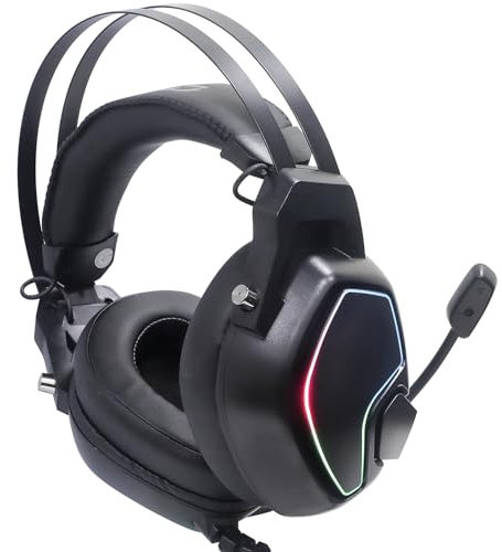 Générique Casque de Jeu Filaire Micro rétractable, pour PC - Console et - Noir