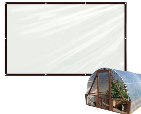 FVPKYUR Lonas Impermeables De Alta Resistencia,Cubierta De Lluvia Transparente para Patio 2.1x6.1m,Refugio De Lluvia para Camping - para Exterior Playa Picnic Camping Tienda Senderismo Coche