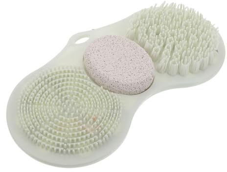 SHERCHPRY Bathroom Foot Scrub Mat Non Slip Suction Cups Foot Massager for Shower Floor Cleaning Pumice Stone Device for Men Women
