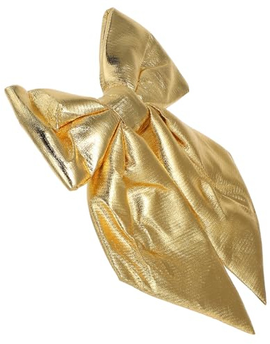 ZUNOXAZ Große Goldene Dekoschleife aus Stoff Wiederverwendbarer Großer Schleifen-knoten für Hochzeit Geburtstagsfeier Festliche Raum Kamin-dekoration Vielseitige Diy-eventgestaltung