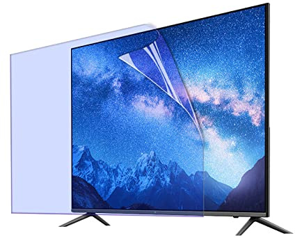 asdchZen Matte Anti Glare Tv Screen Protector Film 32-75 Inch Anti Blue Light Eye Protection/Anti Uv Filter For Desktop Computer Monitor/Clear / 75 Inches 1645X930Mm,Clear-32 Inches 698x392mm