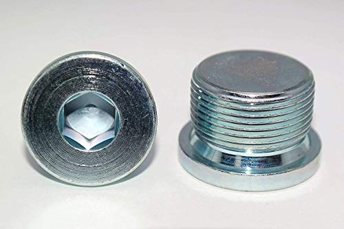 Verschlussschrauben mit Feingewinde DIN 908 Stahl galv. verzinkt Blindstopfen in Verzinktem Stahl 2 Stück M30x1.5