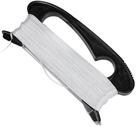 100M Flying Kite Line String with Winding Board Outdoor Sports Tool (Black)