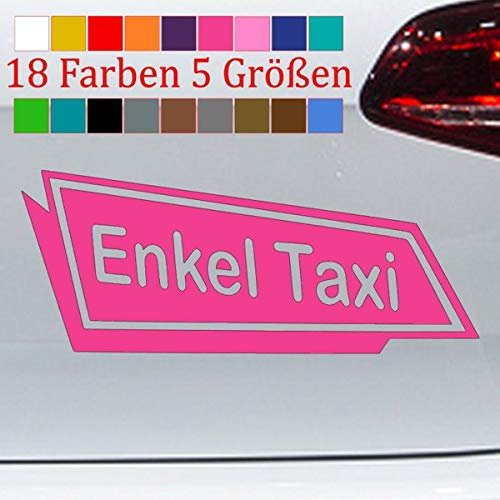 Enkel Taxi Aufkleber Granny Best Sticker Heckscheibe Party Mobil Spruch S-XXL