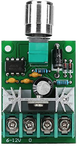 Regolatore Del Motore Cc 6V-12V 6A Pwm Regolatore Del Motore Cc Regolatore Del Motore Regolatore di Velocità Del Motore Modulo di Commutazione Del Driver di Velocità Regolatore dimmer Alta Potenza Ste