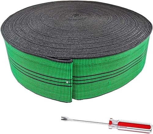 YLM1991 Elastische Gurtbänder, 70 mm breit, für Sofa, Stühle, Polstermöbel, dehnbare Feder-Alternativrolle, mit Reißzweckenheber, 12 m