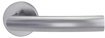 GRIFFWERK Trdrcker/Trbeschlag - LORITA PROFESSIONAL smart2lock - Edelstahl Matt, integrierte Schlietechnik, ohne Schlossrosette, fr Innen- und Zimmertren (DIN RECHTS)