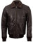 Vintagearc A2 Aviator Flying Tiger WWII Flight Aviator Bomber Jacket-Men's Real Leather Aviator Pilot Bomber Jacket-Vintage Bomber Leather Jacket (Brown Bomber Jacket with Fur Collar, L)