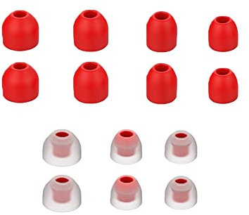 Aiivioll Juego de almohadillas de repuesto impermeables y cómodas para auriculares compatibles con Sony WF-1000XM4 Bluetooth (rojo)