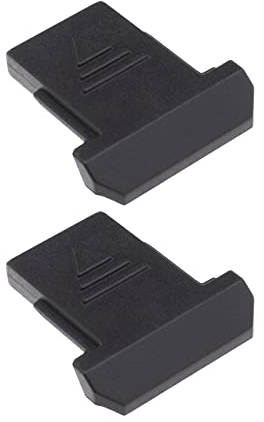 VGOL Kamera-Blitzschuh-Schutzkappe, staubdicht, kompatibel mit Canon 5D3 80D 77D 5D4 6D2 90D 760D 800D EOSR Kameras, Kunststoff, Schwarz, 2 Stück