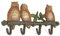 Moritz Wandgarderobe Garderobe Eule Garderobenleiste Haken Gußeisen Kleiderhaken Garderobenhaken Vintage